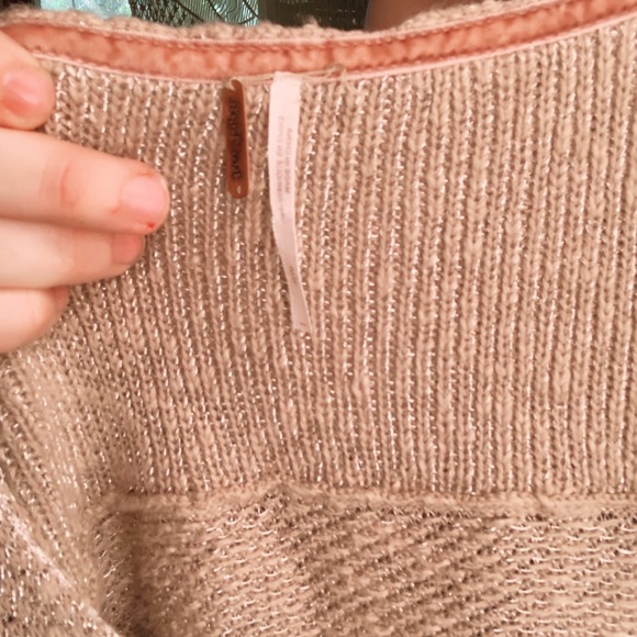 Free People Large Velvet Bell Sleeves Sweater - Picture 5 of 16